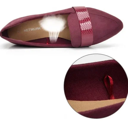 Size:5-9 Women Cuspidal Diamond Pattern Loafers - Image 7