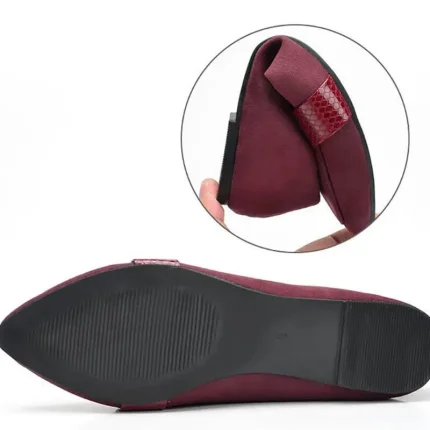 Size:5-9 Women Cuspidal Diamond Pattern Loafers - Image 8