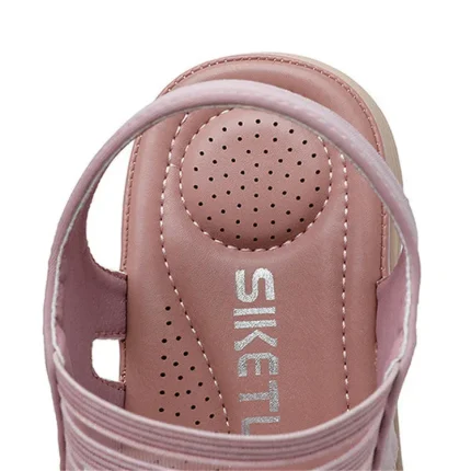 Size:6-10 Women Fashion Color Blocking Stripe Sandals - Image 6