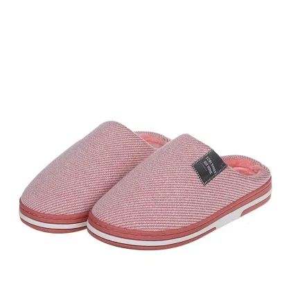 Women Winter Housewear Round Toe Thick-soled Warm Plush Slippers - Image 6