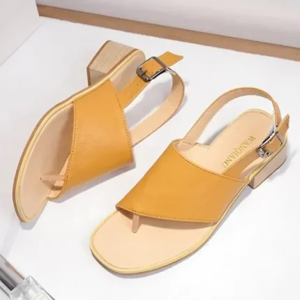 Size 4.5-10 Buckle Thick Heel Women Sandals Shoes - Image 3