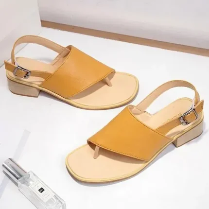 Size 4.5-10 Buckle Thick Heel Women Sandals Shoes - Image 5