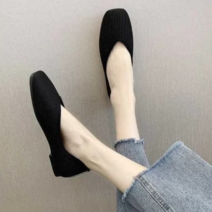 Size:4.5-11 Women Plus Size Color Blocking Patchwork Loafers