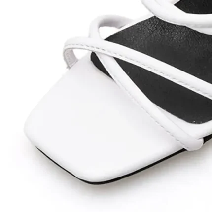 Size:4.5-10 Women Fashion Open Toe High Heels Slippers Shoes - Image 4