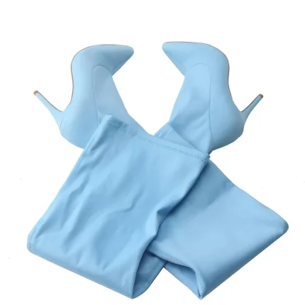 Size:4.5-12 Women Fashion Solid Color Over The Knee Boots - Image 5