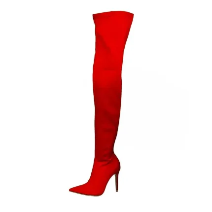 Size:4.5-12 Women Fashion Solid Color Over The Knee Boots - Image 6